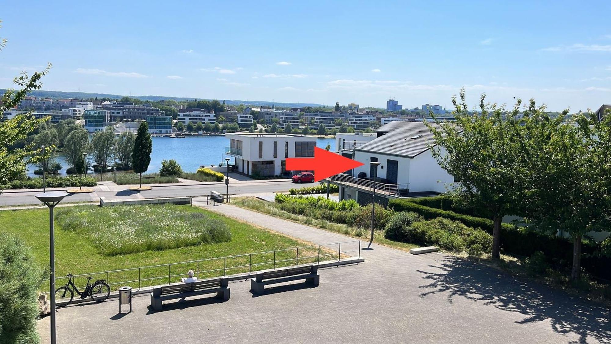 Haus Mit Panoramablick Auf Den Phoenixsee 도르트문트 외부 사진